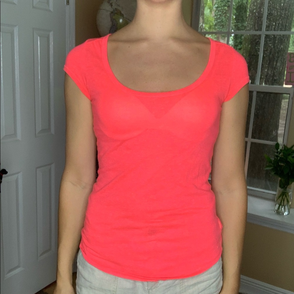Coral American Eagle T-shirt